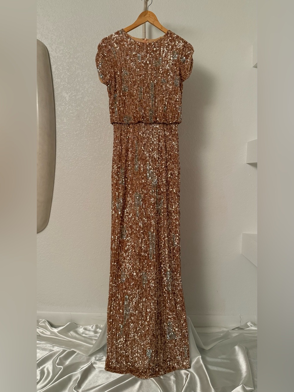 NWT Rachel Gilbert Nesta Sequin Gown Wedding Guest Dress - Picture 14 of 14